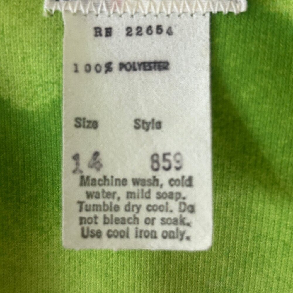 Malihini Hawaiian Dress Vintage 70s Maxi Sleeveless Floral Size 14 - Picture 5 of 10